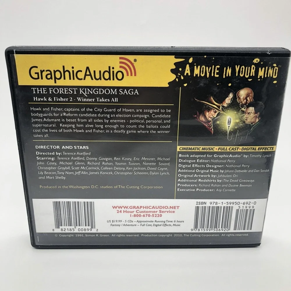 Simon Green Forest Kingdom‎ Hawk & Fisher 2 Winner Takes All Graphic Audio Book